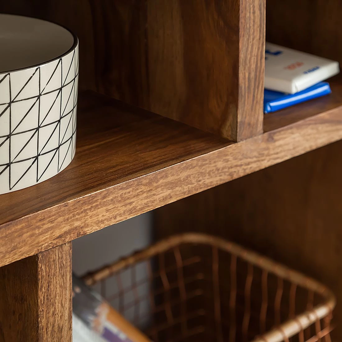 Ars Natura Bibliothèque Trangle - Sheesham massif 10 Ars Natura Bibliothèque Trangle - Sheesham massif – Image 10