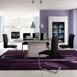 Fredriks Chaises cantilever Augusta I (lot de 2) - Cuir Aude: Noir - Sans accoudoirs -ÉcoMaison Soldes designer schwingstuhl augusta 2er set echtleder schwarz 1351862