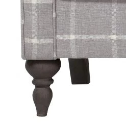 Ridgevalley Canapé Cosimo II (3 places) - Gris 7 Ridgevalley Canapé Cosimo II (3 places) - Gris -ÉcoMaison Soldes diningsofa cosimo ii 3 sitzer webstoff grau kariert 450597