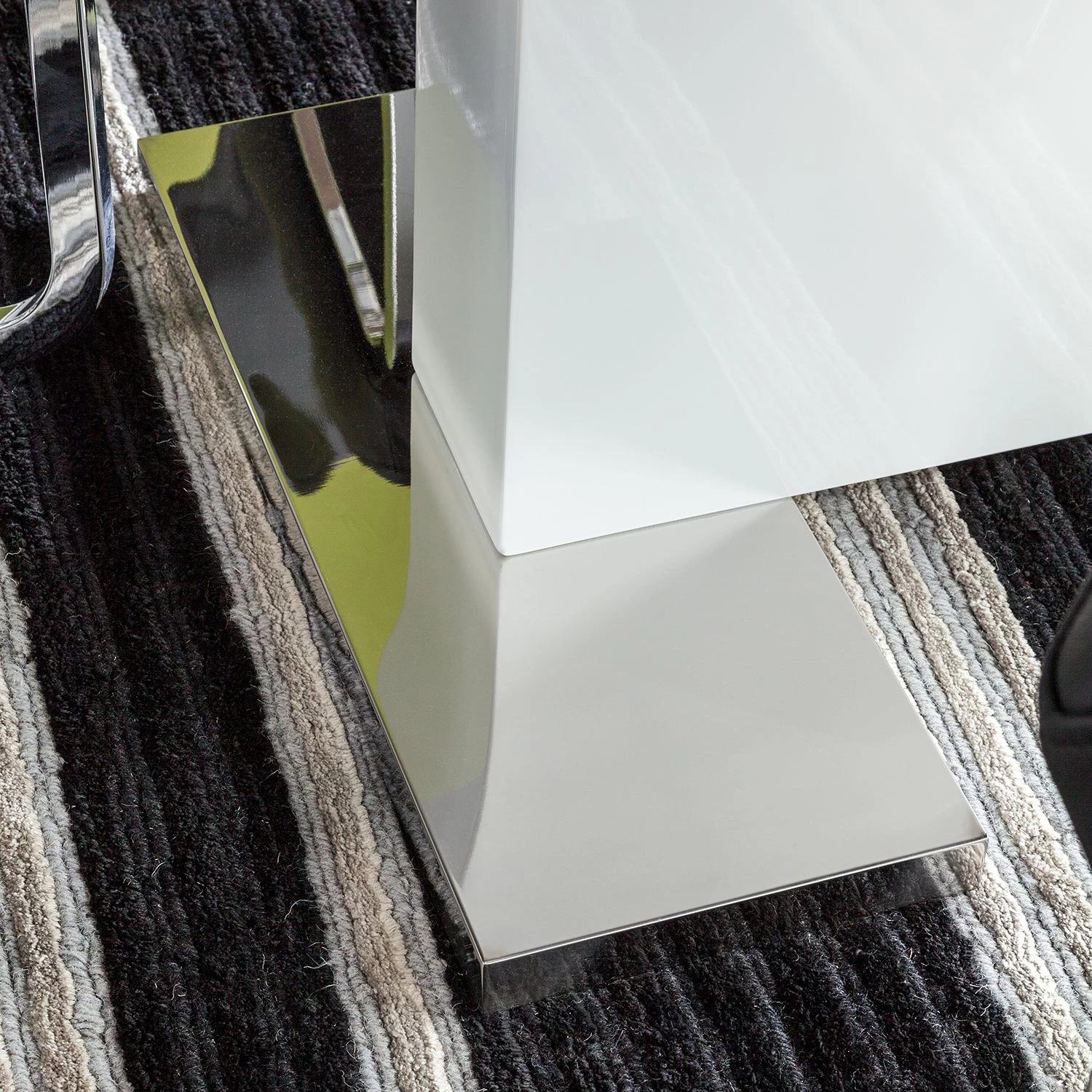 Loftscape Table extensible Anne - Blanc brillant 9 Loftscape Table extensible Anne - Blanc brillant – Image 9