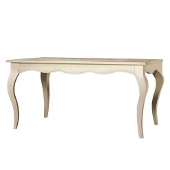 Maison Belfort Table extensible Azjana I - Pin massif - Ivoire