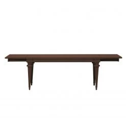 Maison Belfort Table Azjana - Pin marron - Avec rallonge des deux côtés -ÉcoMaison Soldes esstisch azjana pinie massiv pinie braun mit kopfauszug beidseitig 3402489