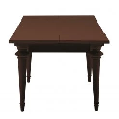 Maison Belfort Table Azjana - Pin marron - Avec rallonge des deux côtés -ÉcoMaison Soldes esstisch azjana pinie massiv pinie braun mit kopfauszug beidseitig 3402493