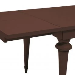 Maison Belfort Table Azjana - Pin marron - Avec rallonge des deux côtés -ÉcoMaison Soldes esstisch azjana pinie massiv pinie braun mit kopfauszug beidseitig 3402505