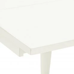 Maison Belfort Table Azjana - Pin blanc verni - Avec rallonge d'un seul côté -ÉcoMaison Soldes esstisch azjana pinie massiv pinie weiss mit kopfauszug beidseitig 3402437