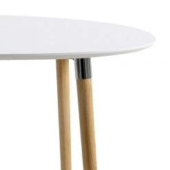 Mørteens Table extensible Becky - Blanc / Hévéa -ÉcoMaison Soldes esstisch becky weiss eiche natur 359905