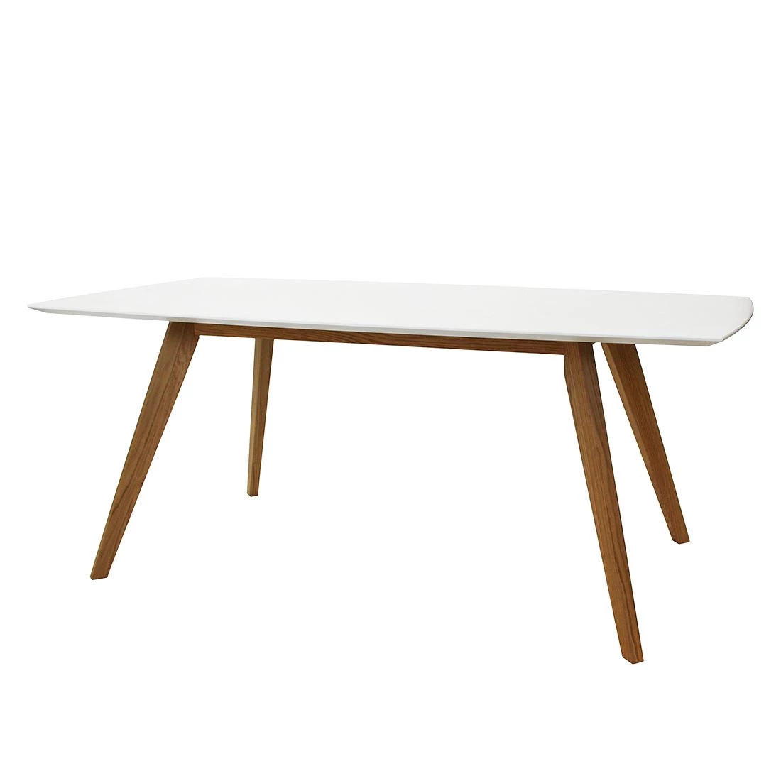 Tenzo Table Bess I - Partiellement en chêne massif - Blanc 1 Tenzo Table Bess I - Partiellement en chêne massif - Blanc