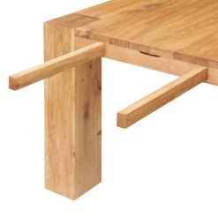 Ars Natura Table George - Chêne - 140 x 110 cm -ÉcoMaison Soldes esstisch george eiche massiv eiche 140 x 110 cm 3943952