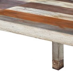 Wolf-Möbel Table Goa II - Partiellement en manguier massif - Manguier blanc vintage -ÉcoMaison Soldes esstisch goa ii mango teilmassiv mango vintage weiss 5230968