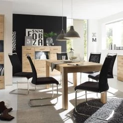 Ars Natura Table extensible Lopburi - Imitation chêne Bianco partiellement massif -ÉcoMaison Soldes esstisch lopburi mit ausziehfunktion eiche bianco teilmassiv 2093642