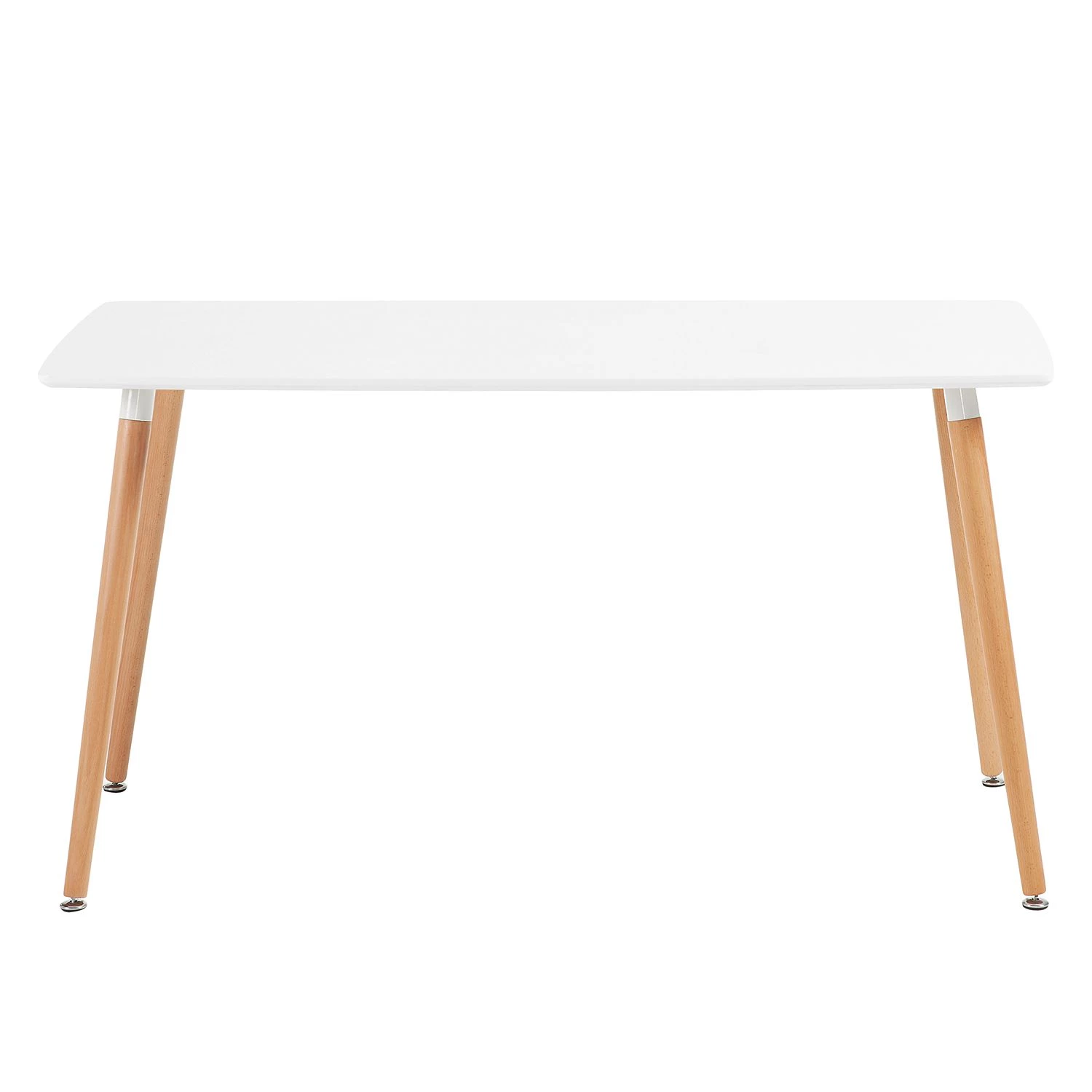 Mørteens Table Orotelli I - Hêtre partiellement massif - Blanc / Hêtre 2 Mørteens Table Orotelli I - Hêtre partiellement massif - Blanc / Hêtre – Image 2