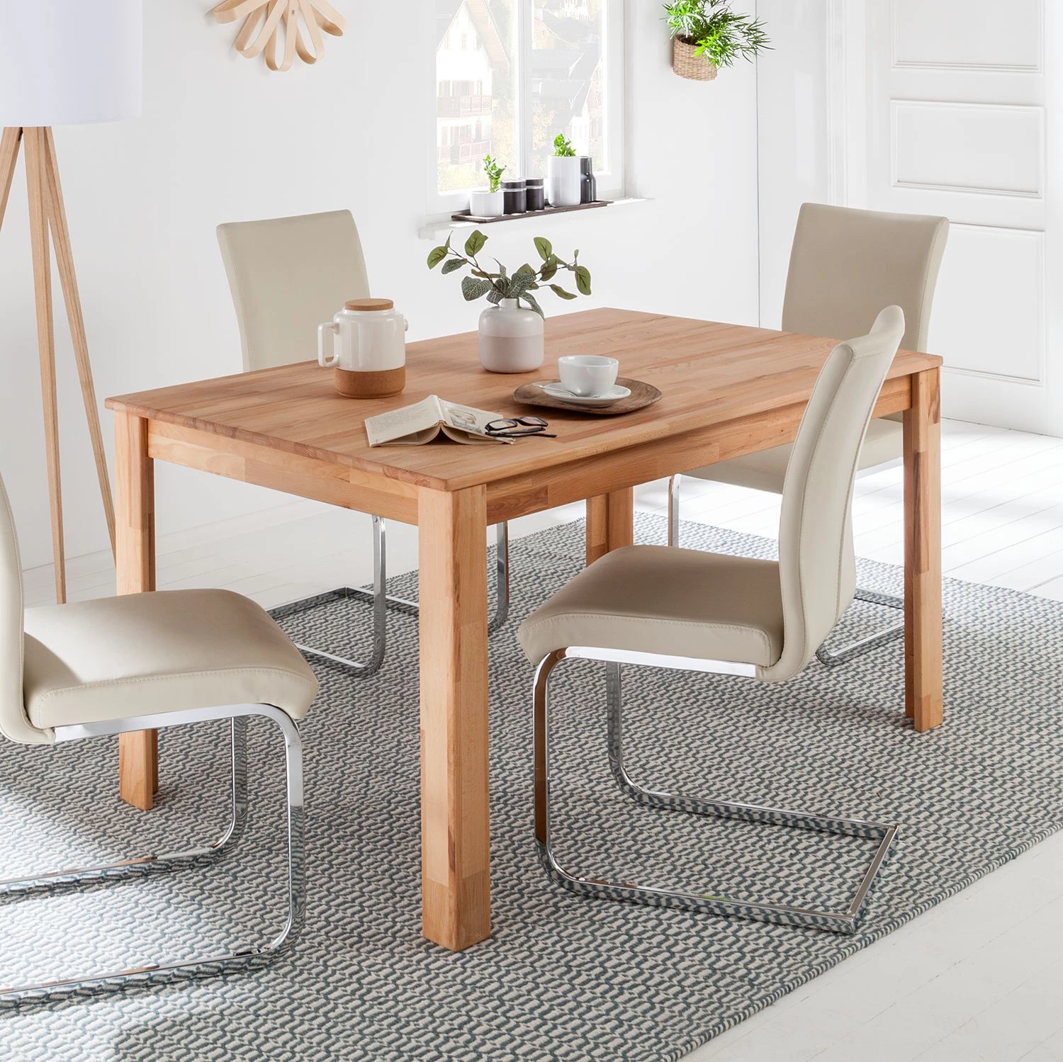 Ars Natura Table fonctionnelle Kreios - Hêtre massif - Huilé 2 Ars Natura Table fonctionnelle Kreios - Hêtre massif - Huilé – Image 2