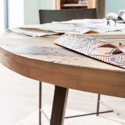 Ars manufacti Table Tamati II - Pin massif / acier inoxydable - pin / noir -ÉcoMaison Soldes esstisch tamati ii pinie massiv 4921464