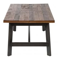 Ars manufacti Table extensible Tamati III - Pin recyclé / Métal - Pin / Gris -ÉcoMaison Soldes esstisch tamati lll mit ausziehfunktion altholz pinie metall pinie schwarz 5085944