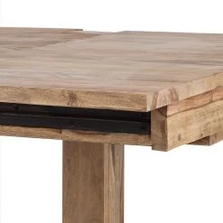 Wolf-Möbel Table de salle à manger Yoga - Largeur : 180 cm 14 Wolf-Möbel Table de salle à manger Yoga - Largeur : 180 cm -ÉcoMaison Soldes esstisch yoga mit ansteckplatten sheesham massiv natur 1412822