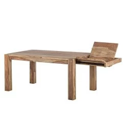 Wolf-Möbel Table de salle à manger Yoga - Largeur : 180 cm 13 Wolf-Möbel Table de salle à manger Yoga - Largeur : 180 cm -ÉcoMaison Soldes esstisch yoga mit ansteckplatten sheesham massiv natur 1412826