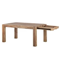 Wolf-Möbel Table de salle à manger Yoga - Largeur : 180 cm 12 Wolf-Möbel Table de salle à manger Yoga - Largeur : 180 cm -ÉcoMaison Soldes esstisch yoga mit ansteckplatten sheesham massiv natur 1412827