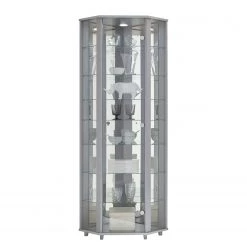 Fredriks Vitrine d'angle Amalia II - Éclairage inclus - Imitation frêne foncé - Argenté 10 Fredriks Vitrine d'angle Amalia II - Éclairage inclus - Imitation frêne foncé - Argenté -ÉcoMaison Soldes fif vitrinen led 18 05 2017 4922040