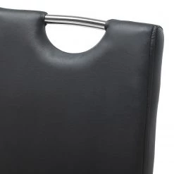 Roomscape Chaise cantilever Pasala - Noir - Lot de 2 -ÉcoMaison Soldes freischwinger pasala 2er set kunstleder schwarz 3995444