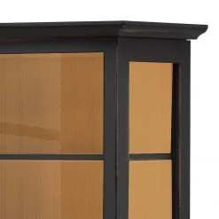 Maison Belfort Buffet haut Azjana - Noir / Pin couleur miel -ÉcoMaison Soldes highboard azjana pinie teilmassiv 3394445