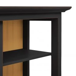 Maison Belfort Buffet haut Azjana - Noir / Pin couleur miel -ÉcoMaison Soldes highboard azjana pinie teilmassiv 3394461