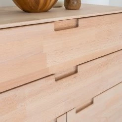 Mørteens Buffet haut Finsby - Partiellement en hêtre massif - Hêtre -ÉcoMaison Soldes highboard finsby buche massiv 3681441