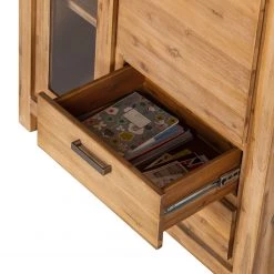 Ars Natura Buffet haut Toumanar - Partiellement en acacia massif - Acacia sable -ÉcoMaison Soldes highboard toumanar akazie teilmassiv akazie sand 3627541