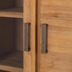 Ars Natura Buffet haut Toumanar - Partiellement en acacia massif - Acacia sable -ÉcoMaison Soldes highboard toumanar akazie teilmassiv akazie sand 3627561