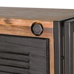 Ars manufacti Commode haute Manchester - Acacia massif / Métal -ÉcoMaison Soldes hochkommode manchester akazie massiv metall 4873512