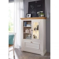 Maison Belfort Commode haute Ummanz II - Epicéa blanc -ÉcoMaison Soldes hochkommode ummanz ii kiefer massiv kiefer weiss kiefer honig 5088596