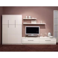 Loftscape Ensemble lit mural Majano - Blanc - 86 x 205cm - Matelas de mousse froide -ÉcoMaison Soldes klappbett kombination majano 86 x 205 cm kaltschaummatratze weiss 1718502