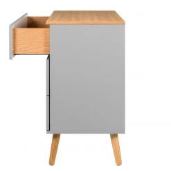Tenzo Commode Dot III - Gris -ÉcoMaison Soldes kommode dot iii eiche teilmassiv grau 5147760