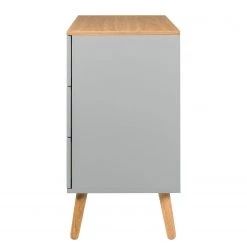 Tenzo Commode Dot III - Gris -ÉcoMaison Soldes kommode dot iii eiche teilmassiv grau 5147780