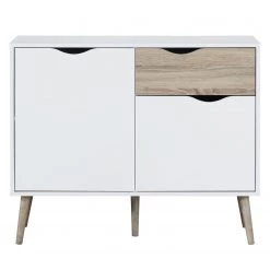 Mørteens Commode Sunndal I - Blanc / Chêne clair 9 Mørteens Commode Sunndal I - Blanc / Chêne clair -ÉcoMaison Soldes kommode sunndal gummibaum teilmassiv weiss eiche dekor 4753528