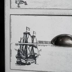 Maison Belfort Commode Nadi I - Partiellement en paulownia massif - Blanc cassé - 86 cm -ÉcoMaison Soldes kommode weiss antik 4727988