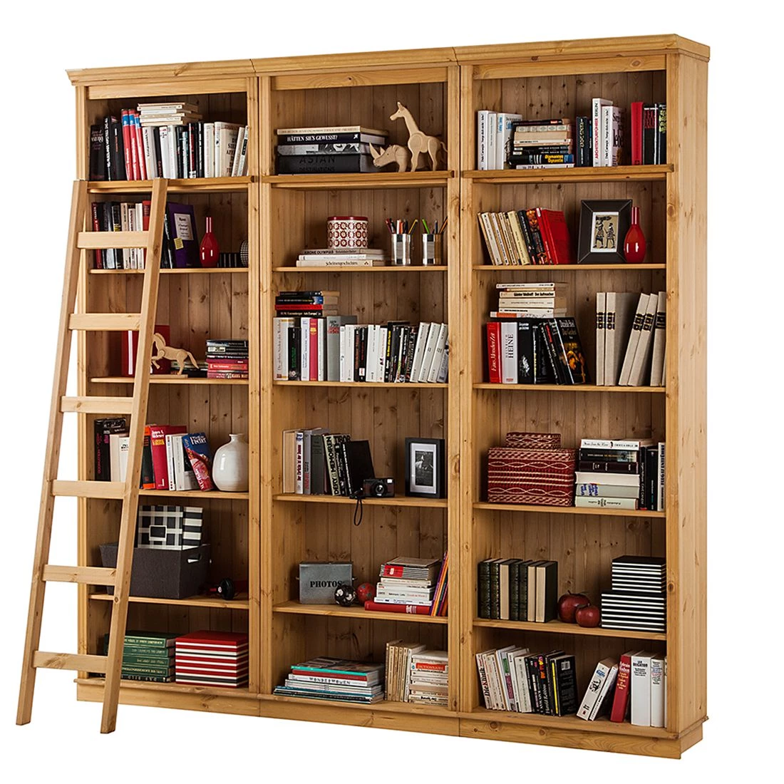 Maison Belfort Bibliothèque Lillehammer II - Pin massif - Epicéa naturel 1 Maison Belfort Bibliothèque Lillehammer II - Pin massif - Epicéa naturel