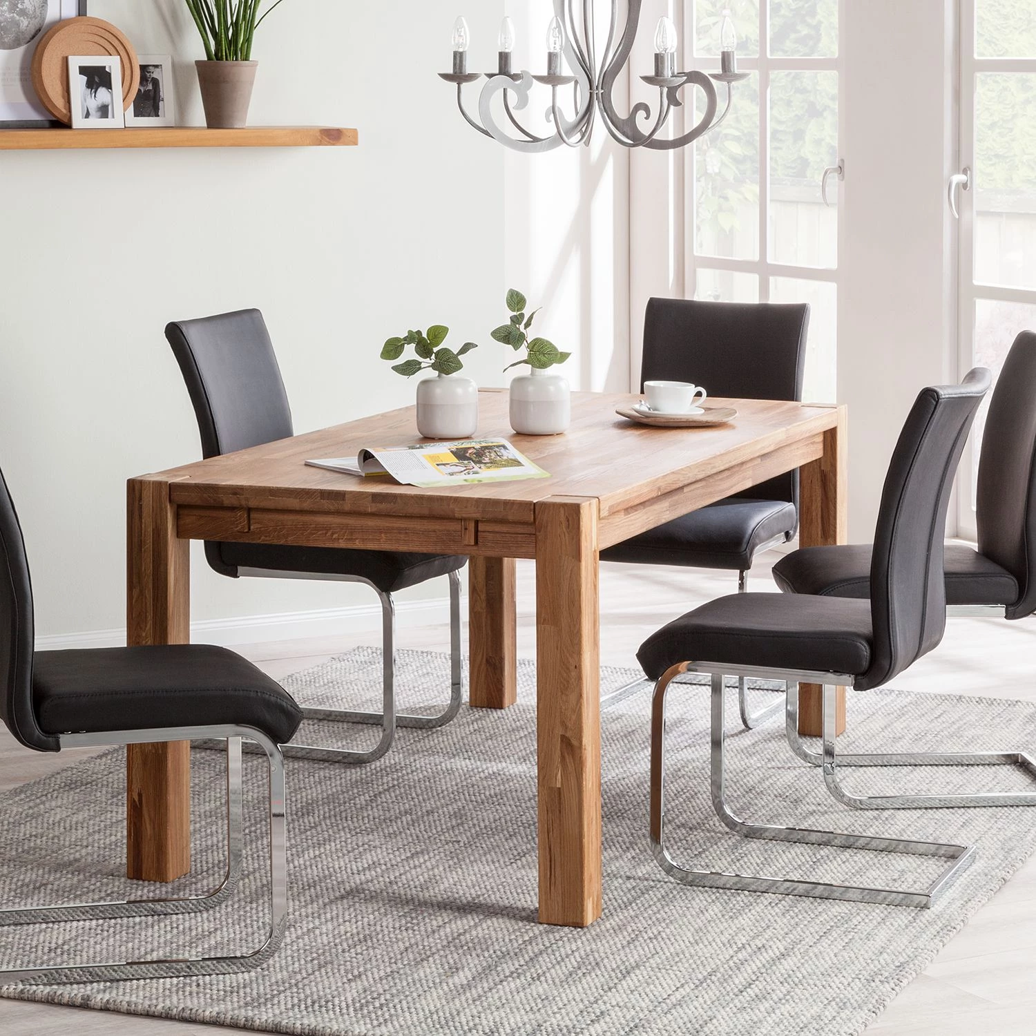 Ars Natura Table RichWOOD - Chêne - 180 x 90 cm 2 Ars Natura Table RichWOOD - Chêne - 180 x 90 cm – Image 2