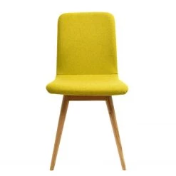 Studio Copenhagen Chaises rembourrées Loca (lot de 2) - Tissu Muya : Jaune -ÉcoMaison Soldes polsterstuhl loca 2er set eiche massiv gelb 3866536