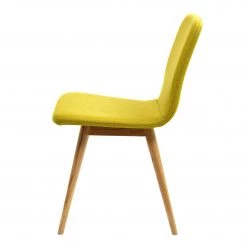 Studio Copenhagen Chaises rembourrées Loca (lot de 2) - Tissu Muya : Jaune -ÉcoMaison Soldes polsterstuhl loca 2er set eiche massiv gelb 3866540