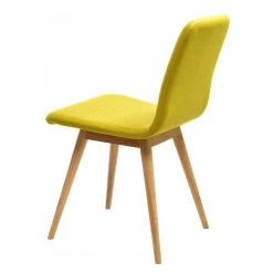 Studio Copenhagen Chaises rembourrées Loca (lot de 2) - Tissu Muya : Jaune -ÉcoMaison Soldes polsterstuhl loca 2er set eiche massiv gelb 3866544