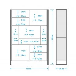 Wolf-Möbel Étagère Iron II - Manguier massif / Fer -ÉcoMaison Soldes regal iron ii mango massiv eisen 5131880