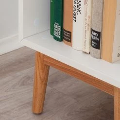 Mørteens Étagère Lindholm I - Blanc / Chêne massif -ÉcoMaison Soldes regal lindholm i weiss eiche massiv 4037320