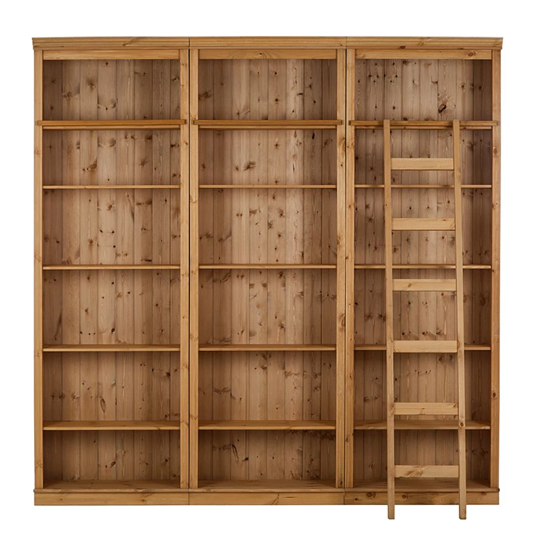 Maison Belfort Bibliothèque Lillehammer II - Pin massif - Epicéa naturel 7 Maison Belfort Bibliothèque Lillehammer II - Pin massif - Epicéa naturel – Image 7