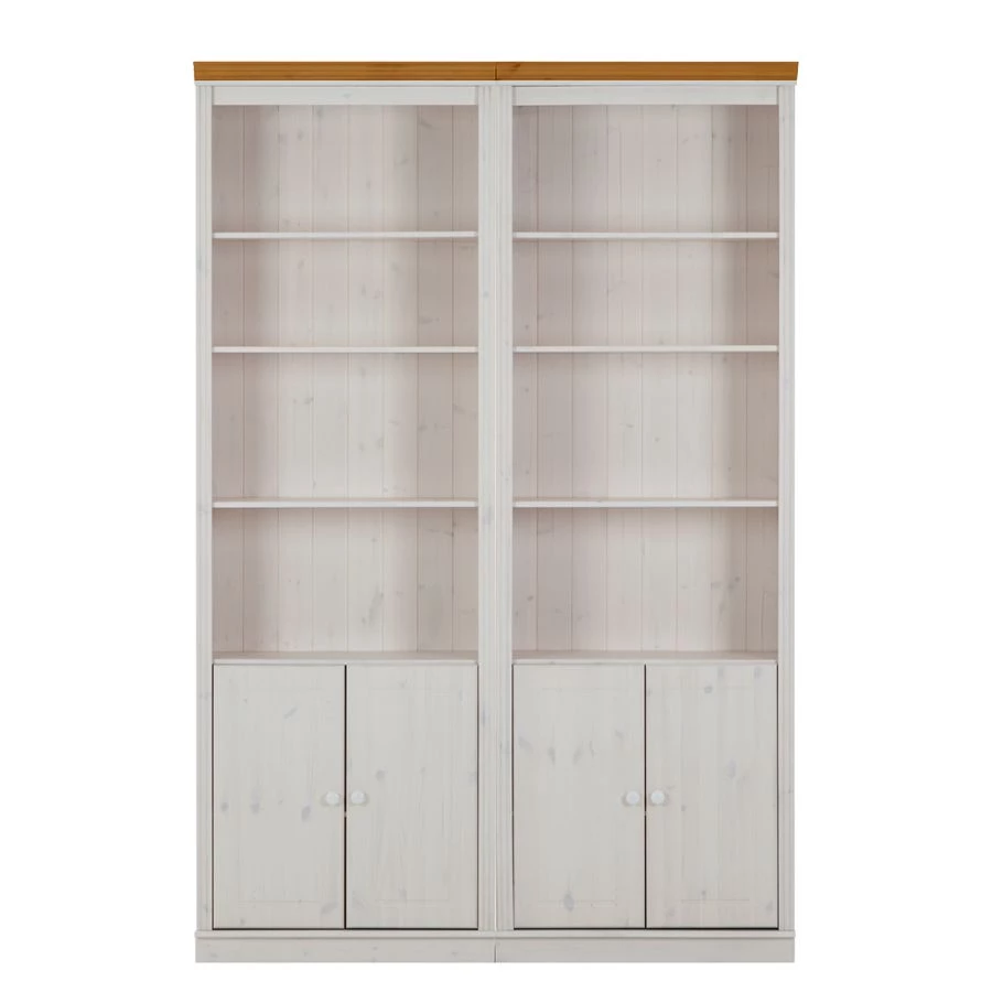 Maison Belfort Étagère murale Lillehammer III - Pin blanc / Pin couleur miel 2 Maison Belfort Étagère murale Lillehammer III - Pin blanc / Pin couleur miel – Image 2