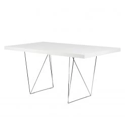 Temahome Table Hueva - Blanc / Chrome - Largeur : 160 cm 13 Temahome Table Hueva - Blanc / Chrome - Largeur : 160 cm -ÉcoMaison Soldes schreibtisch multi trestles mattweiss 5005792