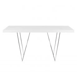 Temahome Table Hueva - Blanc / Chrome - Largeur : 160 cm 14 Temahome Table Hueva - Blanc / Chrome - Largeur : 160 cm -ÉcoMaison Soldes schreibtisch multi trestles mattweiss 5005796