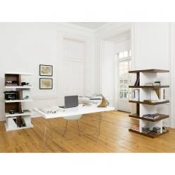 Temahome Table Hueva - Blanc / Chrome - Largeur : 160 cm 16 Temahome Table Hueva - Blanc / Chrome - Largeur : 160 cm -ÉcoMaison Soldes schreibtisch multi trestles mattweiss 5005808