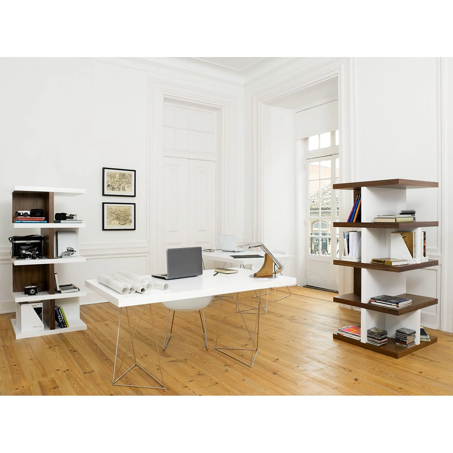 Temahome Table Hueva - Blanc / Chrome - Largeur : 160 cm 8 Temahome Table Hueva - Blanc / Chrome - Largeur : 160 cm – Image 8