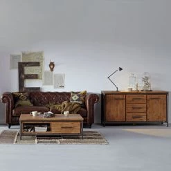 Ars manufacti Buffet Atelier - Partiellement en acacia massif -ÉcoMaison Soldes sideboard atelier akazie teilmassiv 2109510
