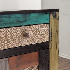 Wolf-Möbel Buffet Goa I - Partiellement en manguier massif -ÉcoMaison Soldes sideboard goa i akazie mango teilmassiv mehrfarbig 4017648